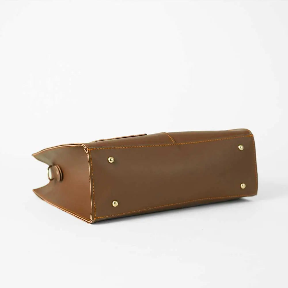 Brown Handbag For Girls 565 GALAXY BAGS