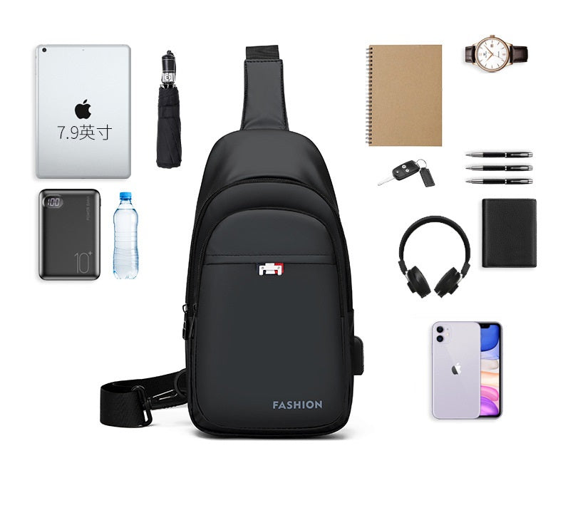 Black Messenger Bags Sports Bag Gym Bag 4110
