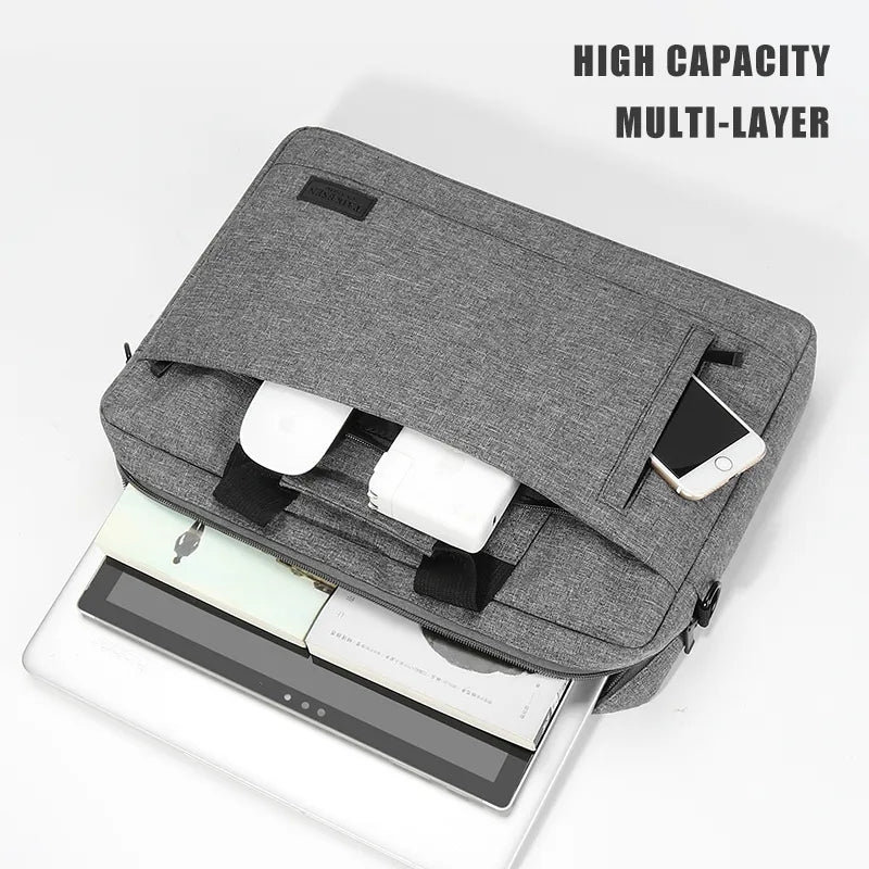 Grey Laptop File Bag 17 inch For Men Womens 4072 GALAXY BAGS