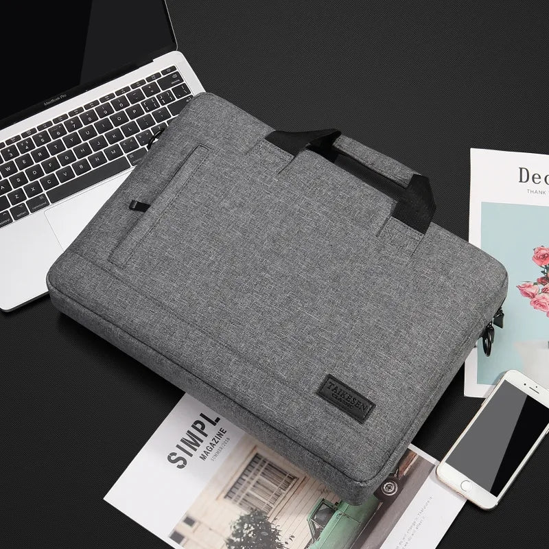Grey Laptop File Bag 17 inch For Men Womens 4072 GALAXY BAGS