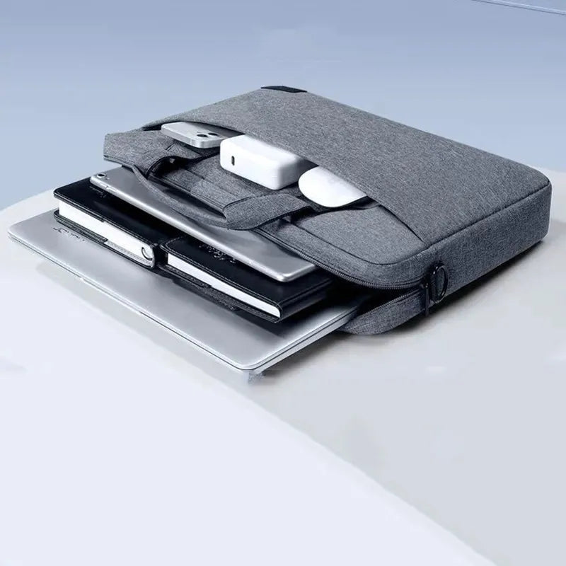 Grey Laptop File Bag 17 inch For Men Womens 4072 GALAXY BAGS