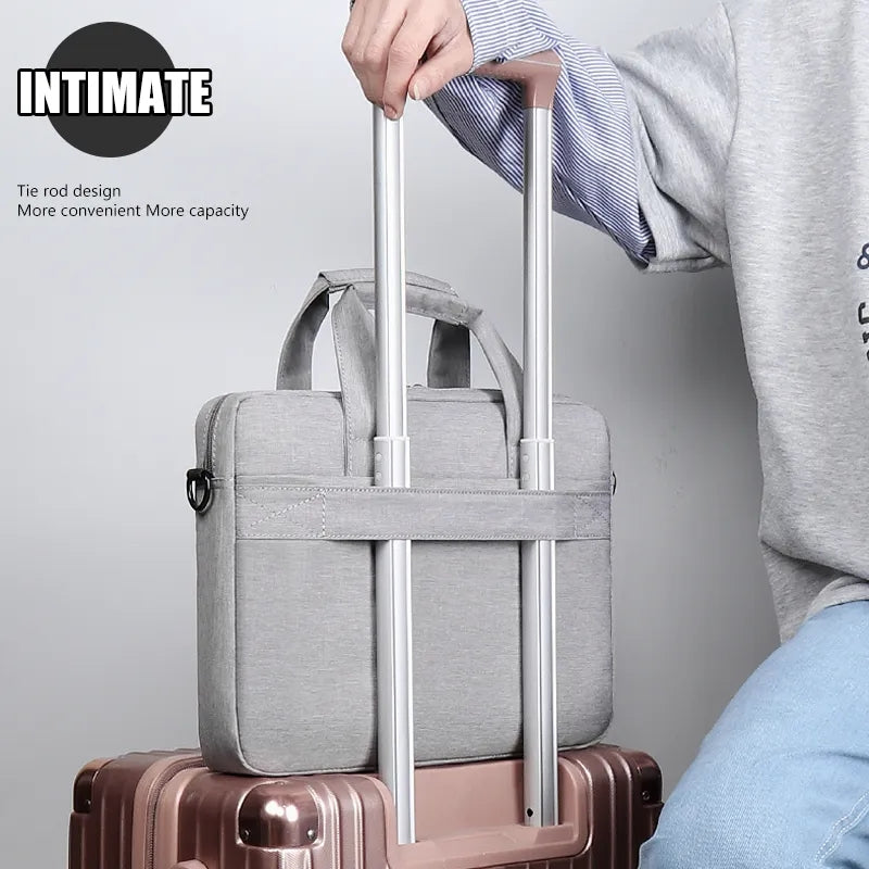 Grey Laptop File Bag 17 inch For Men Womens 4072 GALAXY BAGS