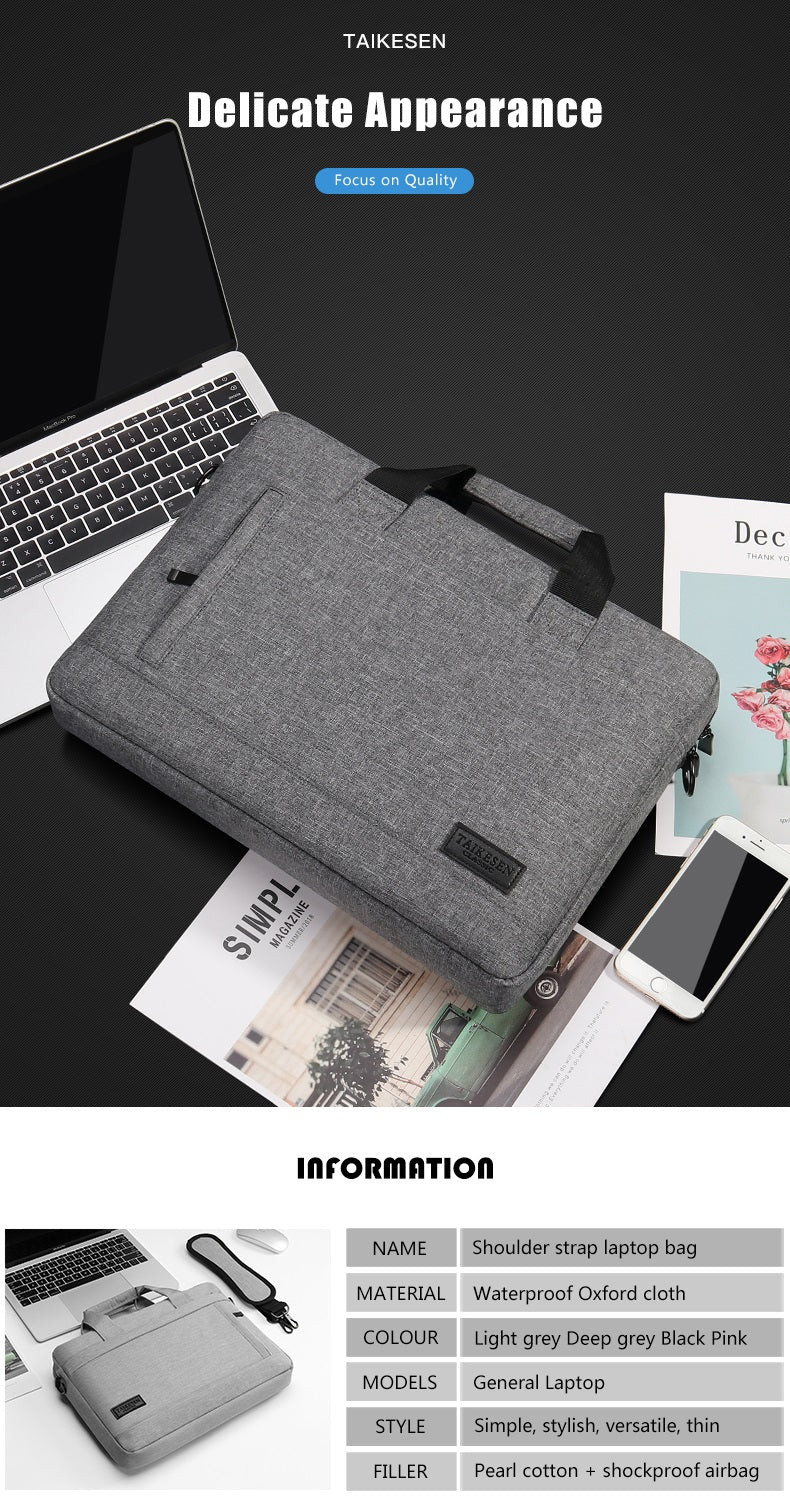 Grey Laptop File Bag 17 inch For Men Womens 4072 GALAXY BAGS