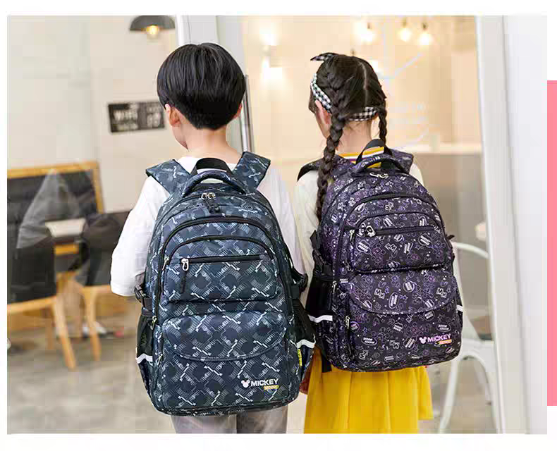 Kids' Blue Cartoon Backpack for Girls - Spacious School & Daypack HD11796 ( Best For Playgroup to 3rd Class)