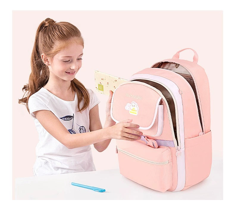 Incredible Kids School Backpack | Stylish & Spacious for Girls & Boys HD0026 ( Best For Playgroup to 3rd Class)