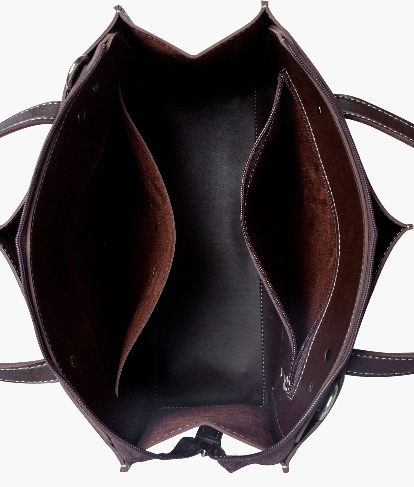 Brown Velvet Tote Bag 561 GALAXY BAGS
