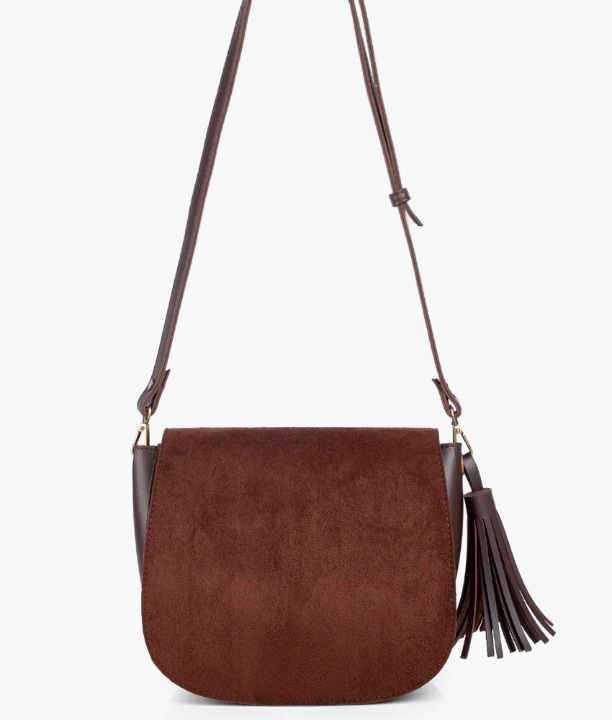 Brown valvet Handbags For Girls 607