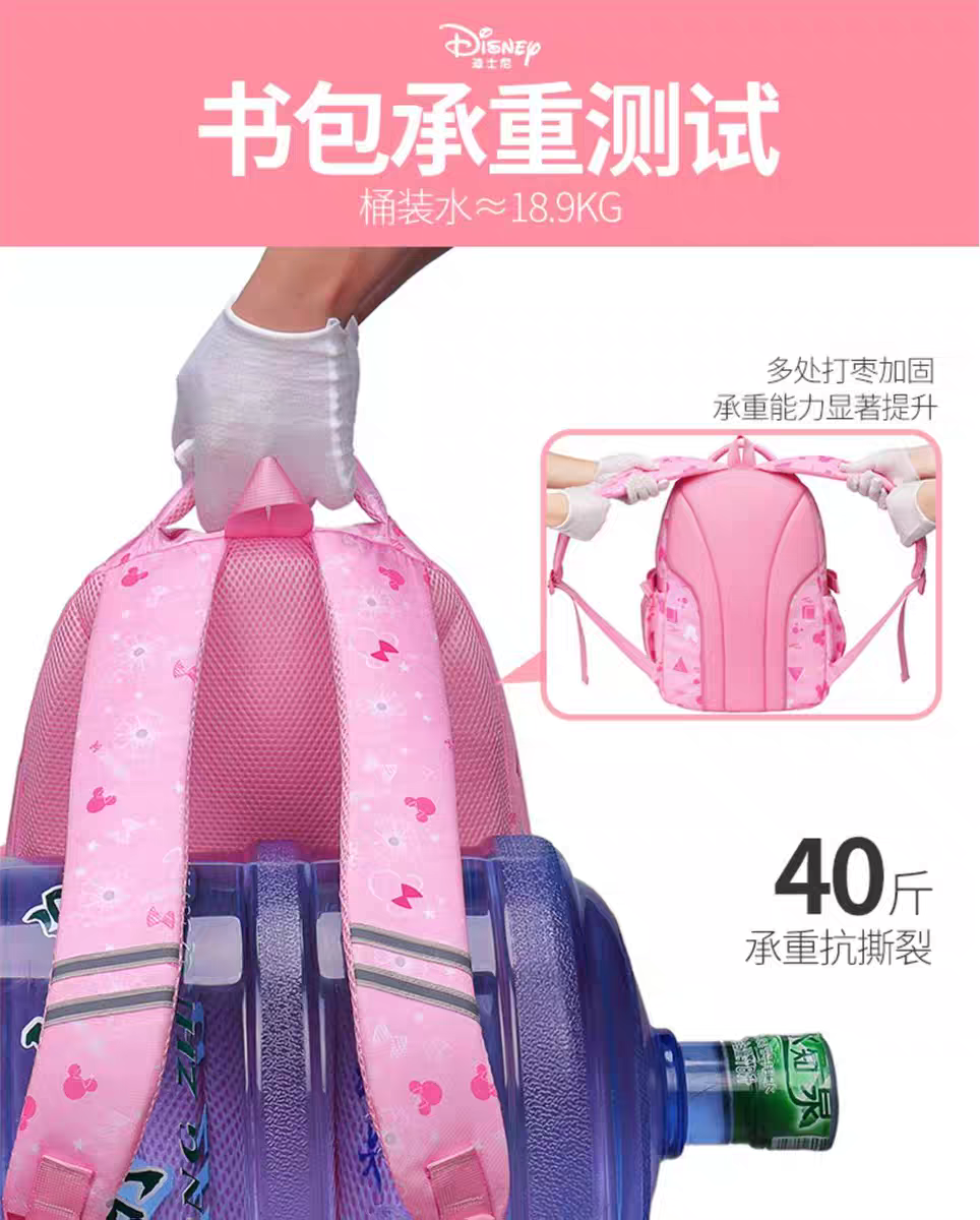 Kids' Blue Cartoon Backpack for Girls - Spacious School & Daypack HD11796 ( Best For Playgroup to 3rd Class)