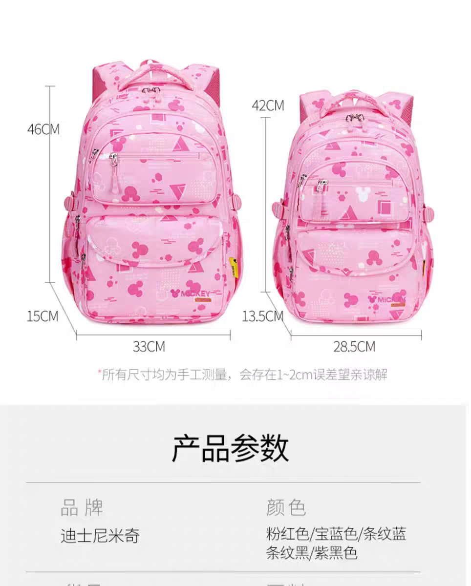 Kids' Blue Cartoon Backpack for Girls - Spacious School & Daypack HD11796 ( Best For Playgroup to 3rd Class)