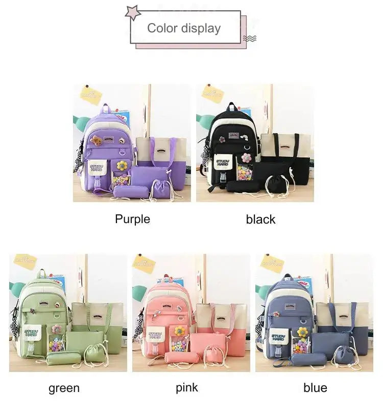 White Backpack For Girls 4240 GALAXY BAGS