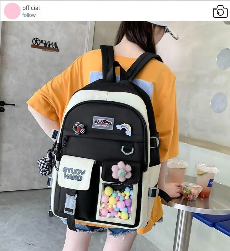 4Pcs Backpack Set MJ16 Galaxy Bags