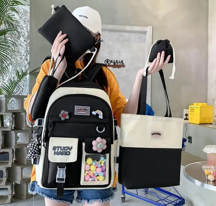 4Pcs Backpack Set MJ16 Galaxy Bags