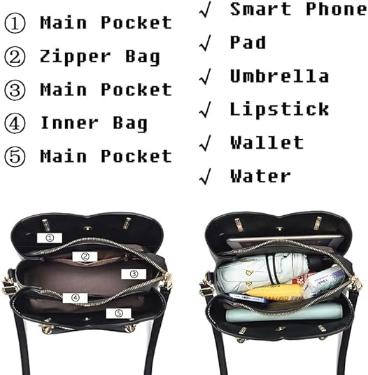 Multiple Pockets Handbag for Women 088