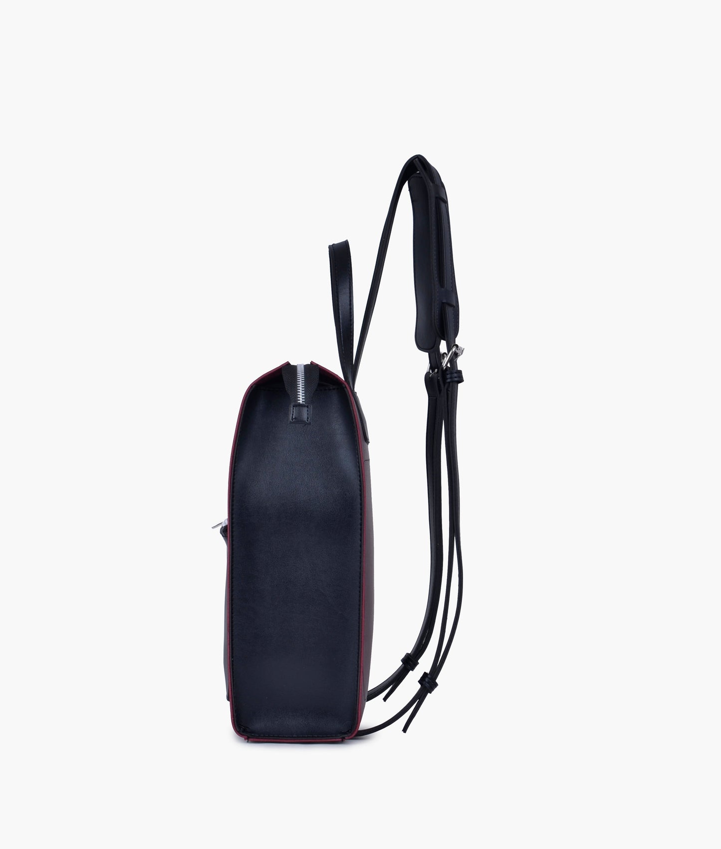 Dark Brown Leather Backpacks For women-Chic Zipper Closure Backpack 557-2 GALAXY BAGS