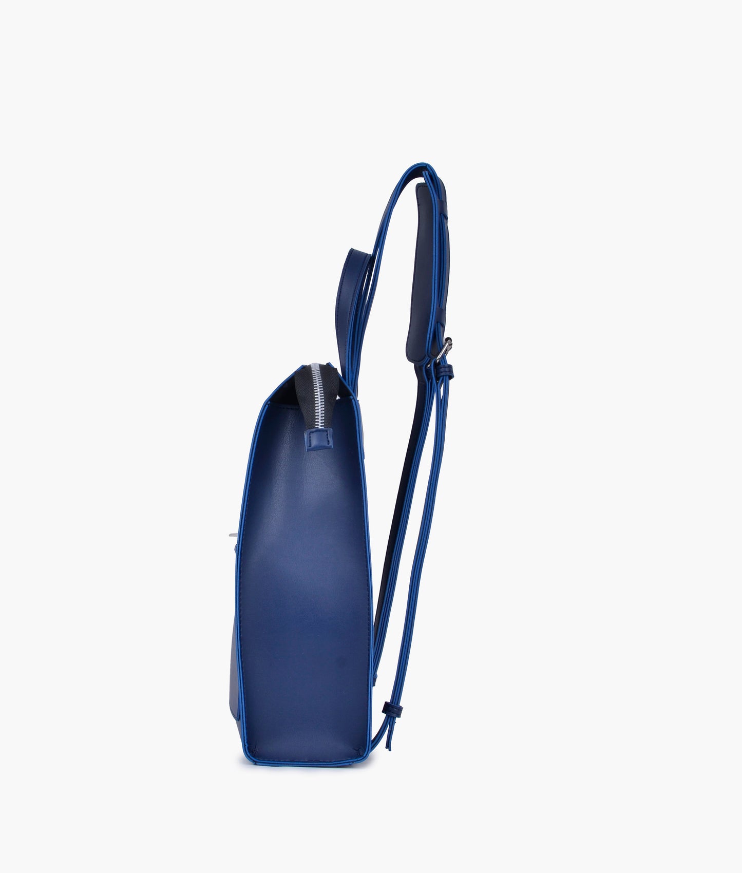 Blue Leather Backpacks For women-Chic Zipper Closure Backpack 557-2 GALAXY BAGS