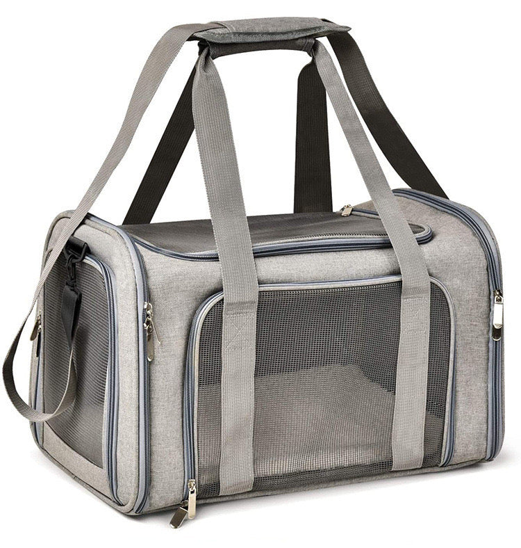 Pet Carrier Bag Soft Sided Portable Folding Airline Travel Approved Bag 1252 GALAXY BAGS