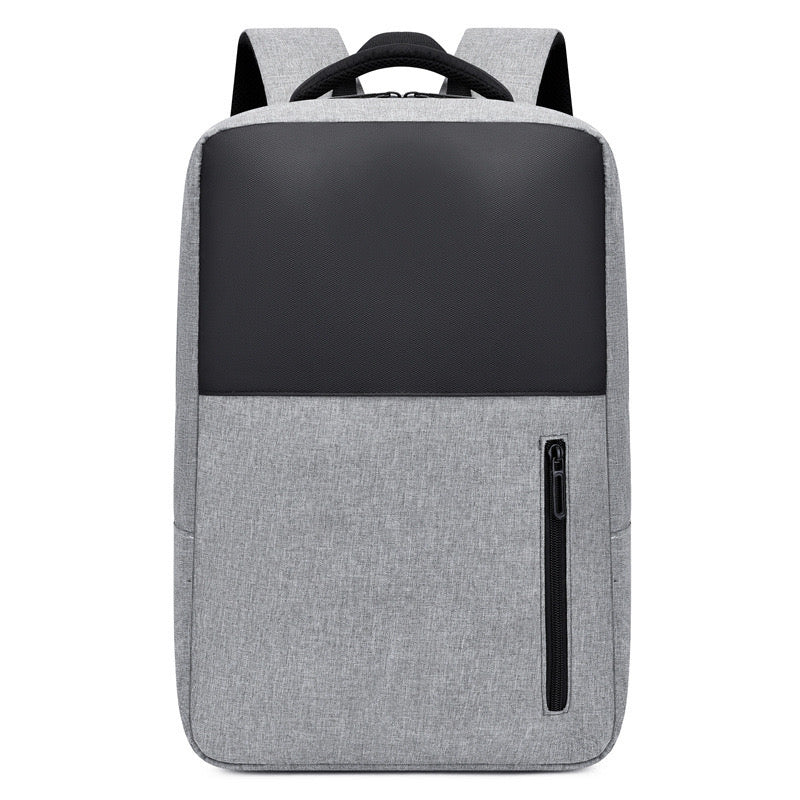 Grey Simple School College Bag 4245 GALAXY BAGS