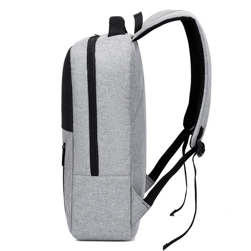 Grey Simple School College Bag 4245 GALAXY BAGS