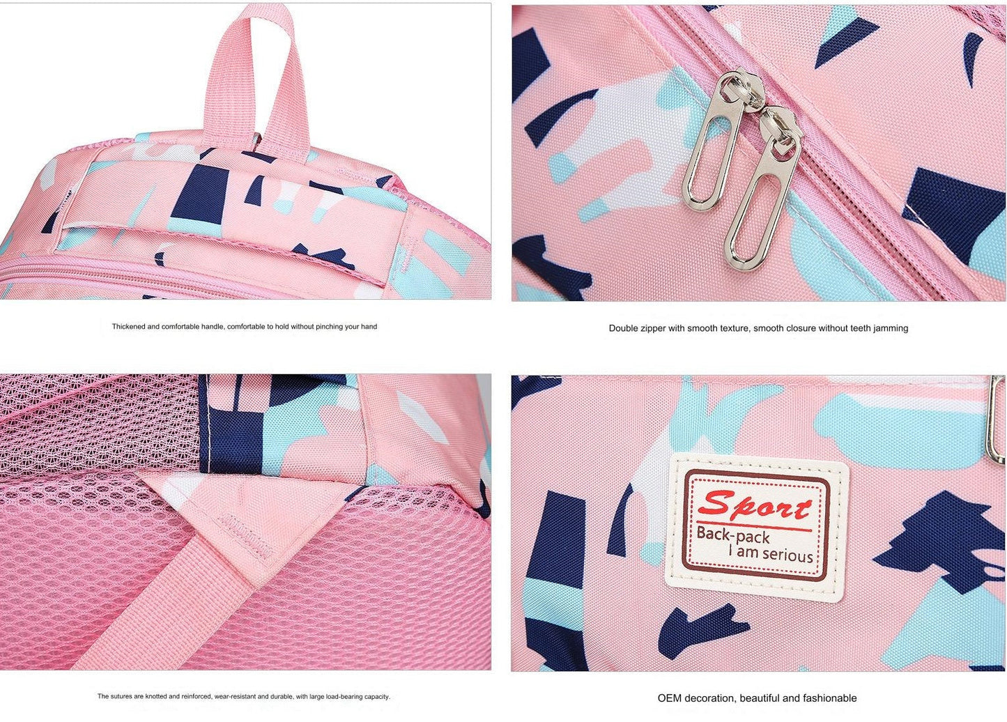 School Bag Multifunction Colorful Printing Backpack 1639-7 GALAXY BAGS