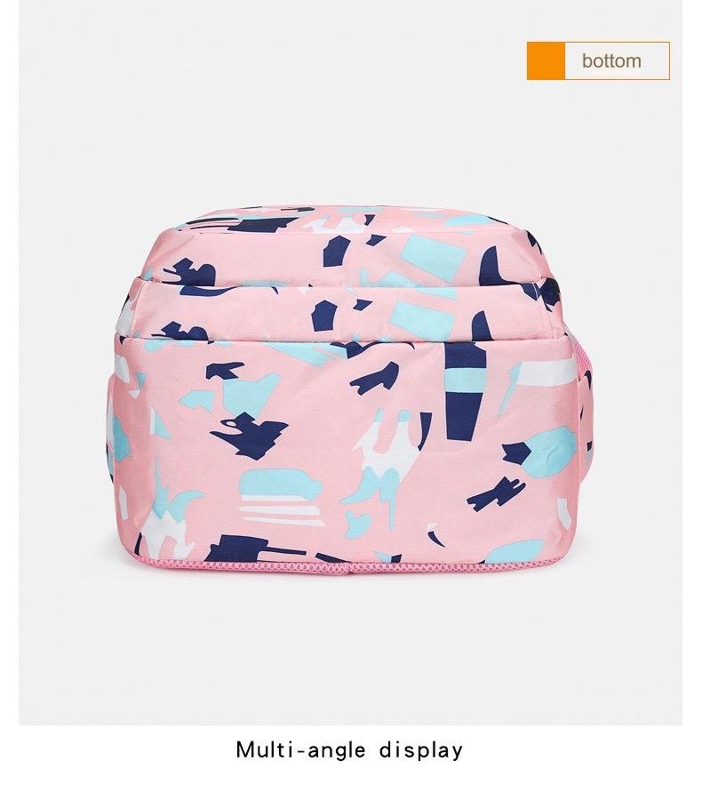 School Bag Multifunction Colorful Printing Backpack 1639-7 GALAXY BAGS