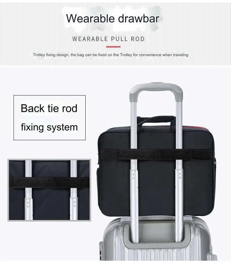 Black Thinkpad Laptop File Bag 4073 GALAXY BAGS