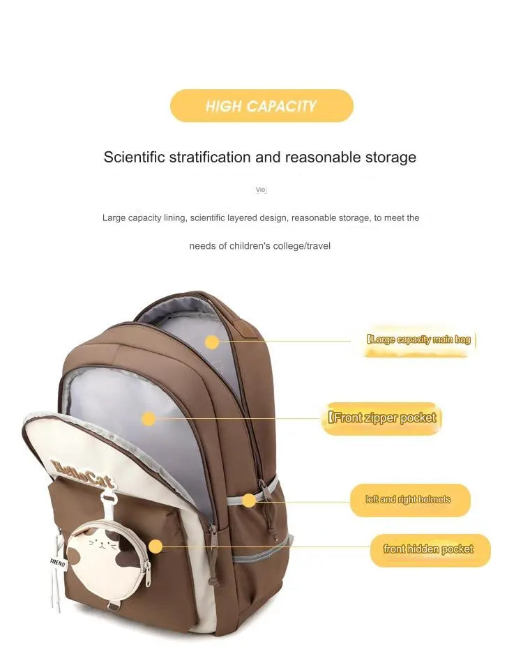 Blue Trendy Backpack for Girls 4081 GALAXY BAGS