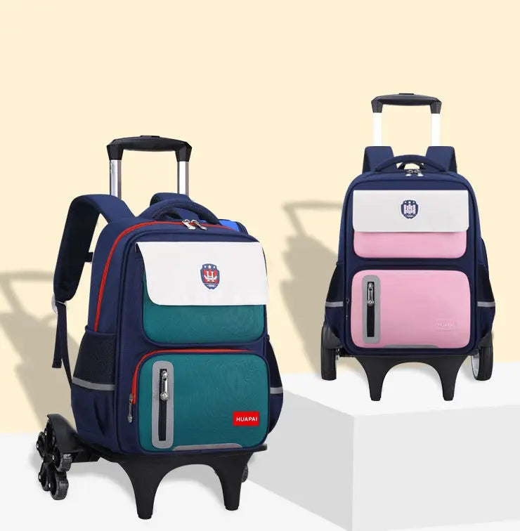 Blue & Pink Student School Bag For Kids 4155 GALAXY BAGS