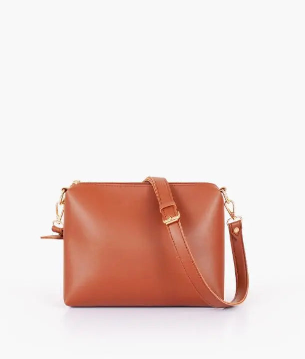 Brown 2 in 1 Ladies Tote Bag 8850-12 GALAXY BAGS