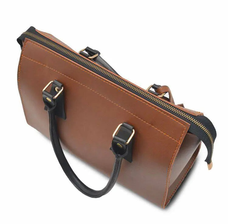 Brown Top Handel Bag 666 GALAXY BAGS