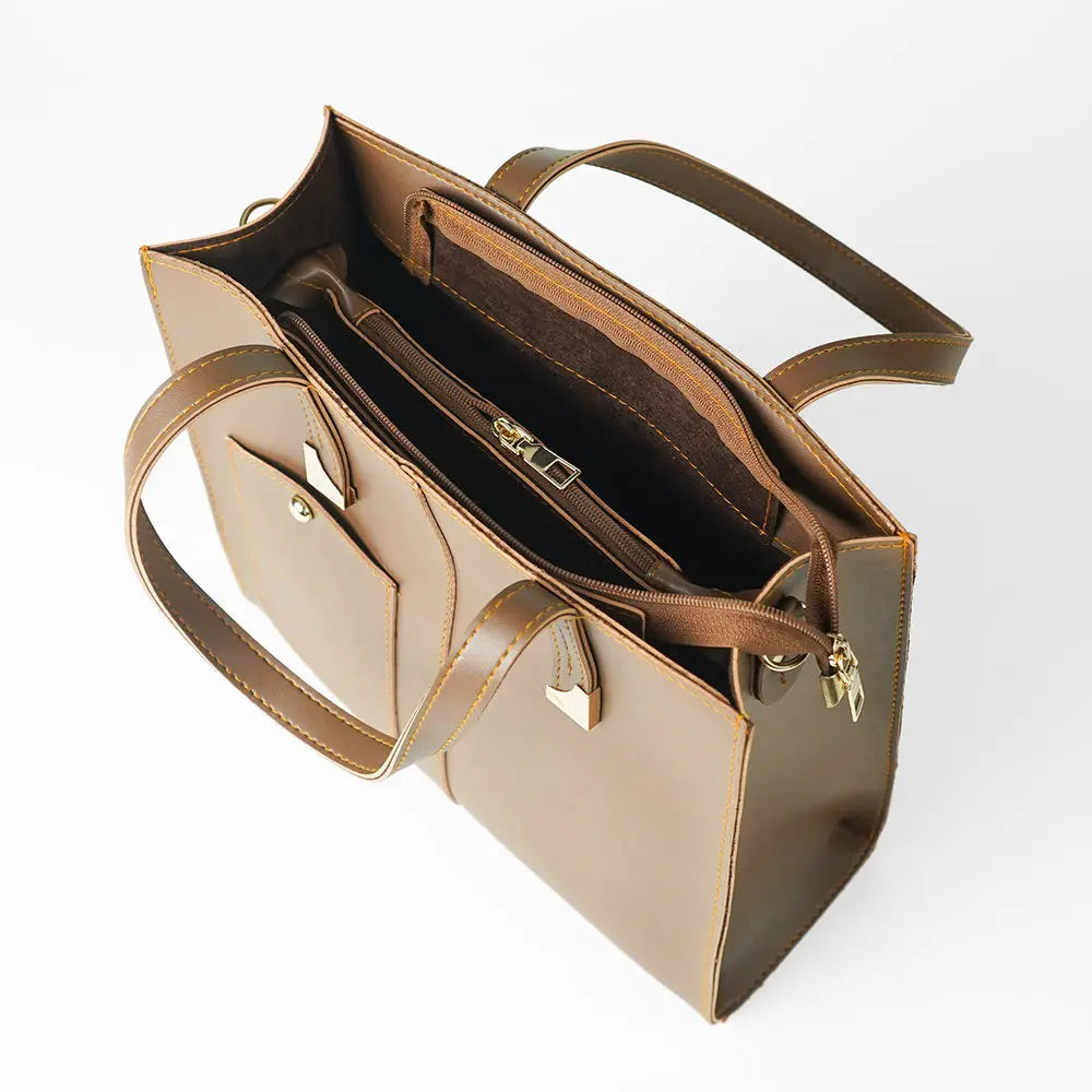 Brown Womens Tote Bag 564 GALAXY BAGS