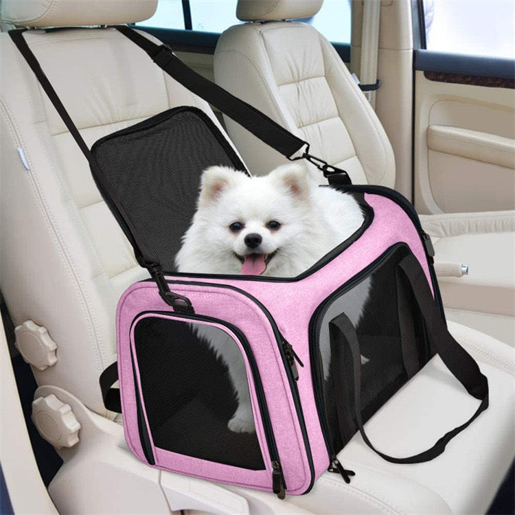Pet Carrier Bag Soft Sided Portable Folding Airline Travel Approved Bag 1252 GALAXY BAGS