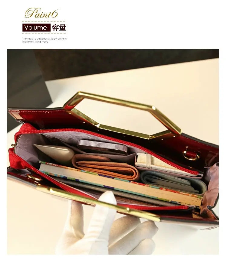 Maroon Cat Flower Bridal Handbags 1986 GALAXY BAGS