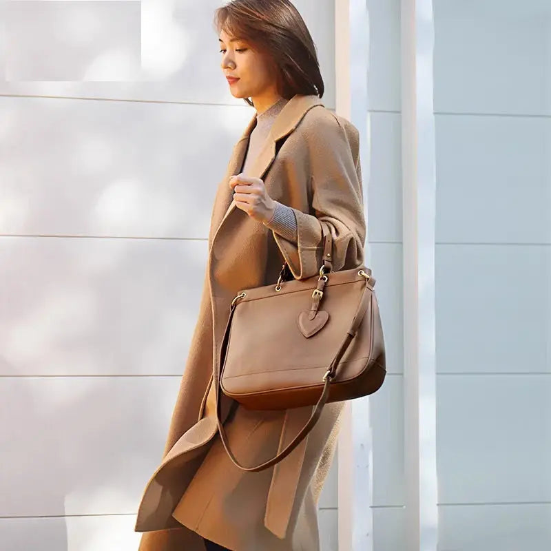 Charming Brown Handbag for Girls - Model 4123 GALAXY BAGS