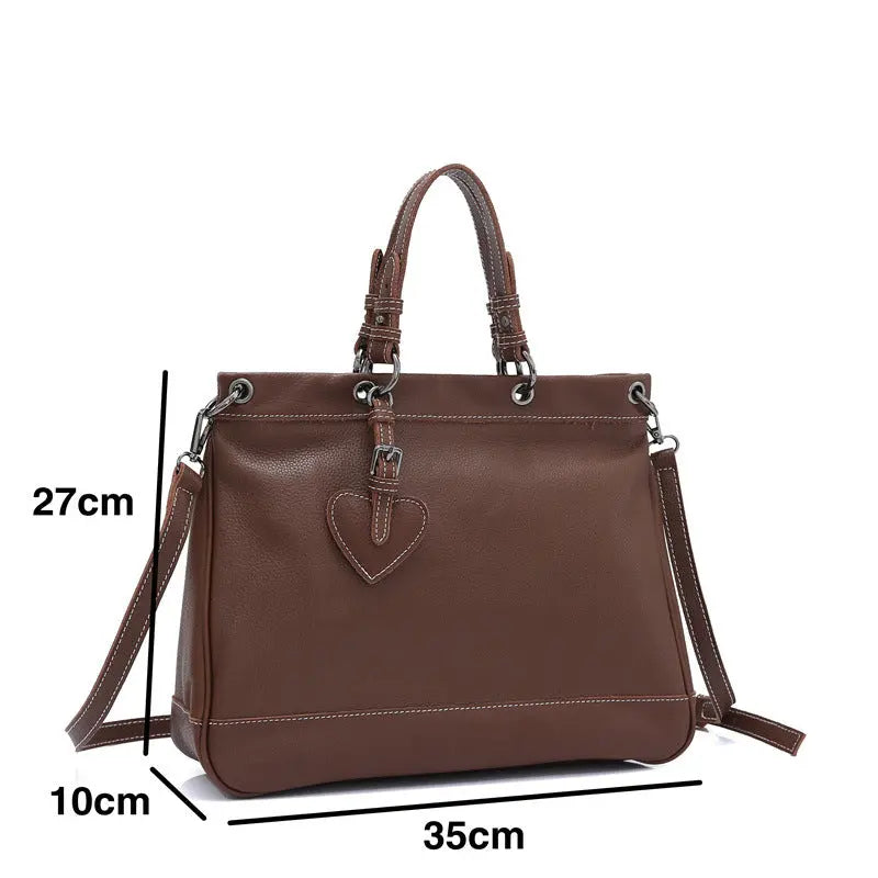 Charming Brown Handbag for Girls - Model 4123 GALAXY BAGS