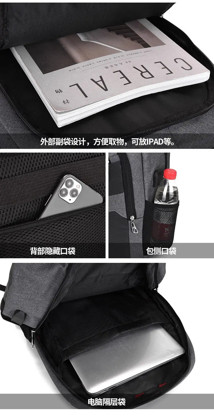Durable And Stylish Laptop Backpack With USB MJ190 GALAXY BAGS