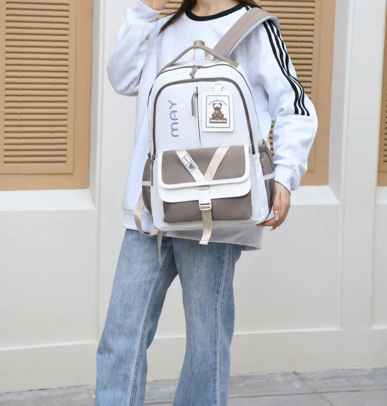Durable Korean Vibe Unisex Backpack MS21 GALAXY BAGS