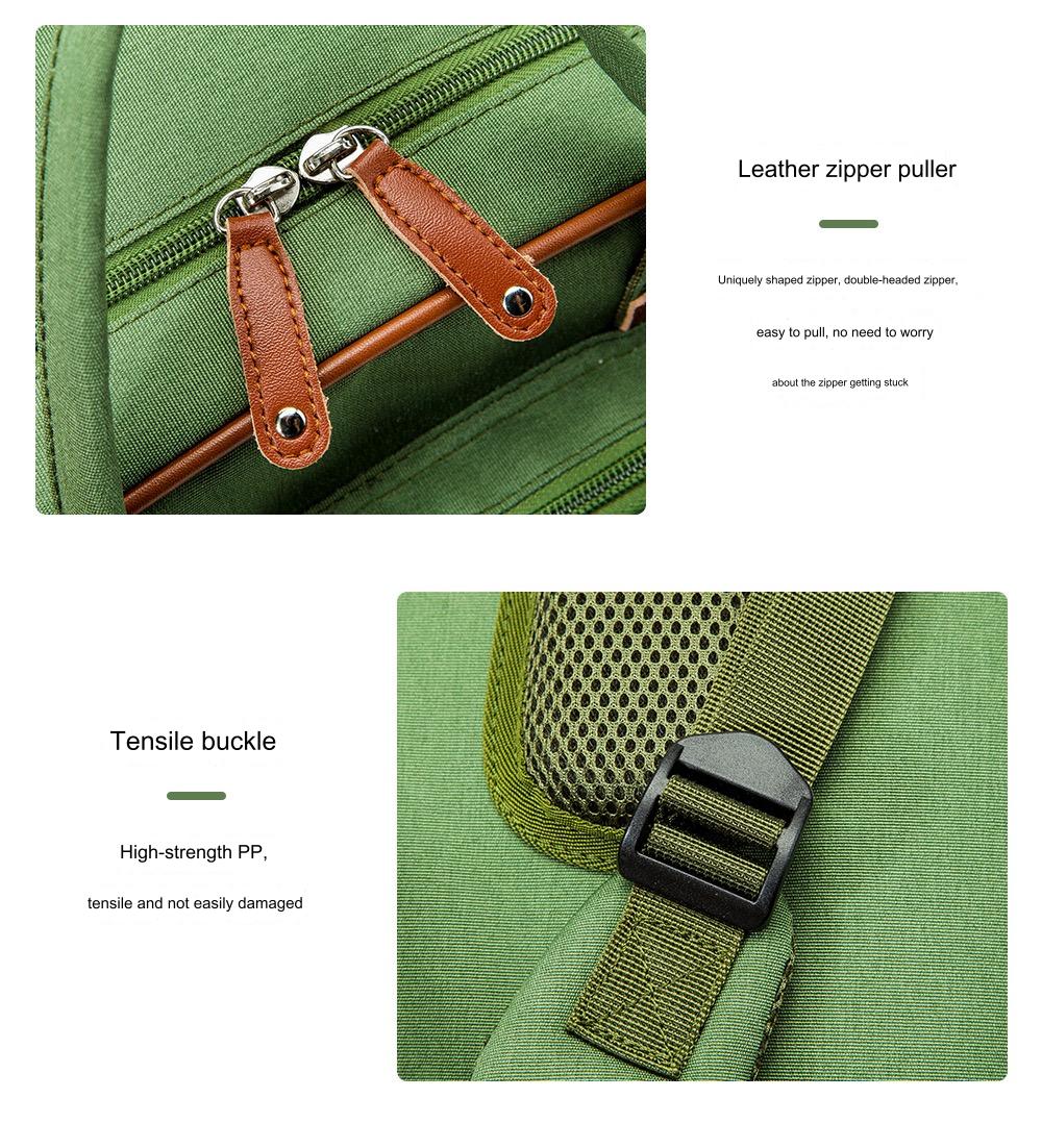 Green Baby Nappy Diaper Backpack, Foldable Stroller Bag USB Changing Bags Mosquito Net 4122 GALAXY BAGS