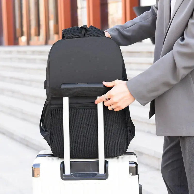 GB School Bag 1215 Business Office Work Men's Backpack Multifunctional Laptop Waterproof Oxford Cloth School Bag GALAXY BAGS