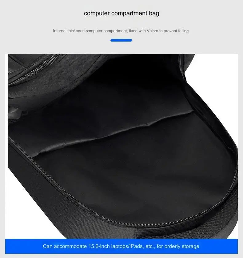 GB School Bag 1215 Business Office Work Men's Backpack Multifunctional Laptop Waterproof Oxford Cloth School Bag GALAXY BAGS
