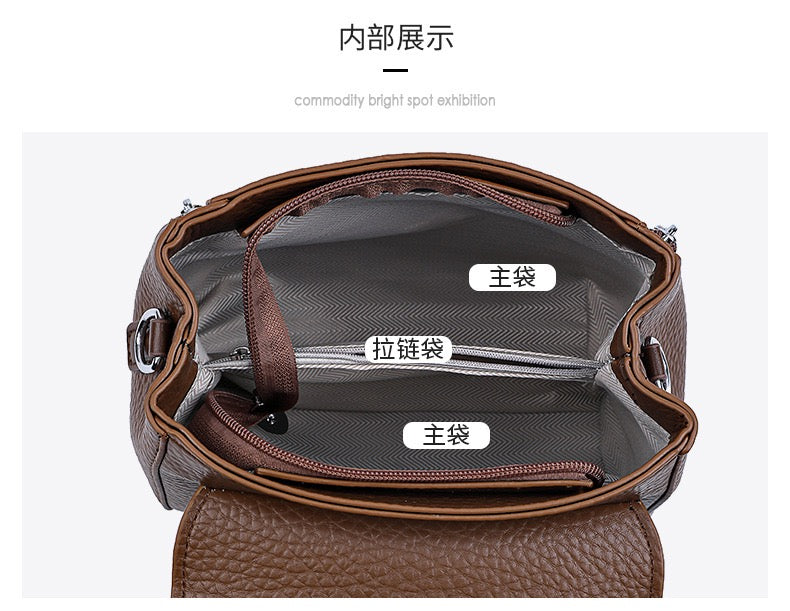 Stylish Handbag with Top Handle & Shoulder Strap 555-12