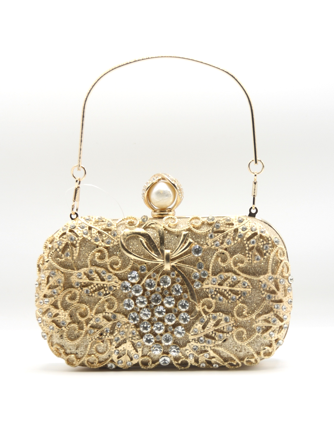 Golden Latest Stylo Bridal Clutch For Women 5002 GALAXY BAGS