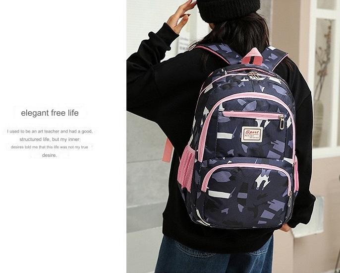 School Bag Multifunction Colorful Printing Backpack 1639-7 GALAXY BAGS