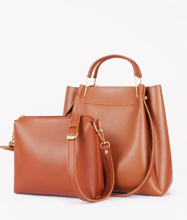 Mustard 2 in 1 Ladies Tote Bag 8850-12 GALAXY BAGS