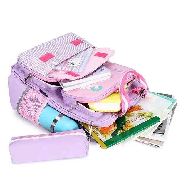 Pink Children's School Backpack - Model 4104 GALAXY BAGS