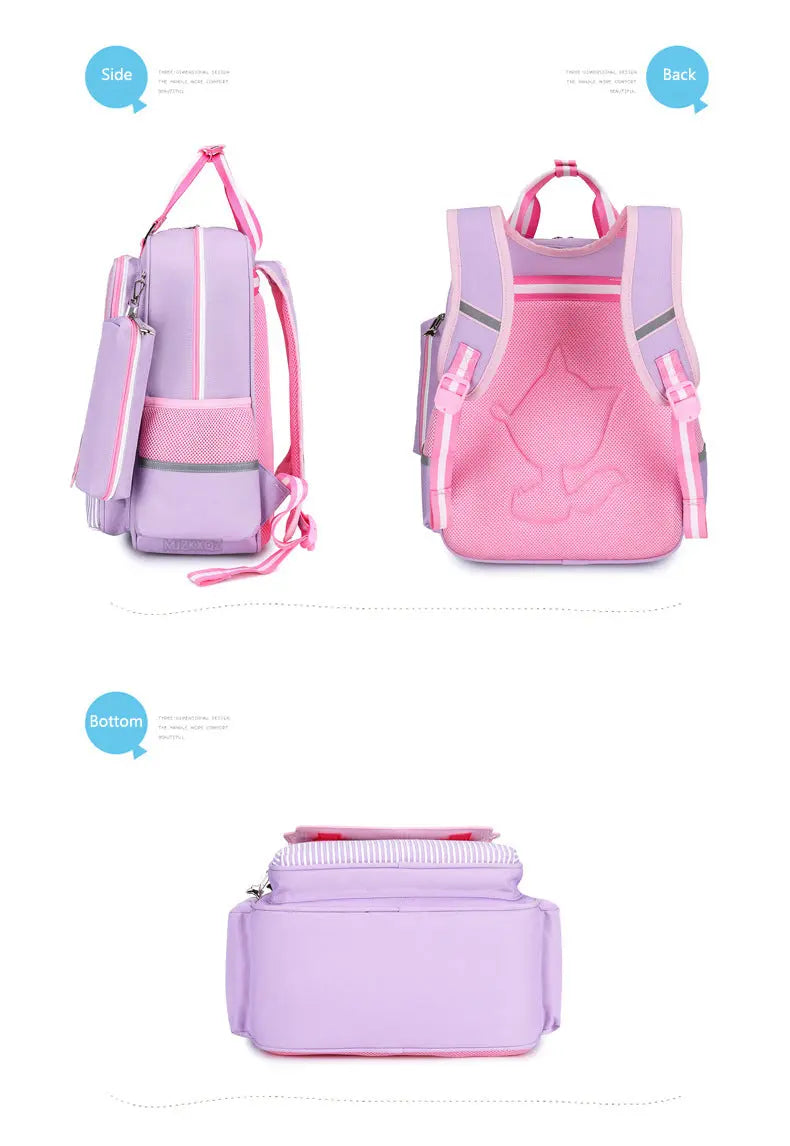 Pink Children's School Backpack - Model 4104 GALAXY BAGS