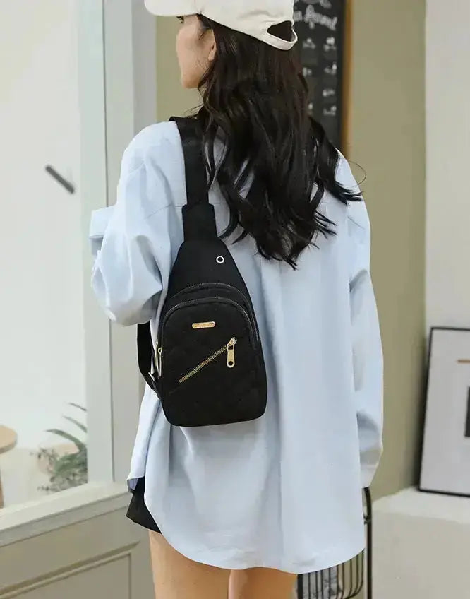 Simple chest bag & Gym bag small sling backpack, large capacity, waterproof, with headphone jack 1212 GALAXY BAGS
