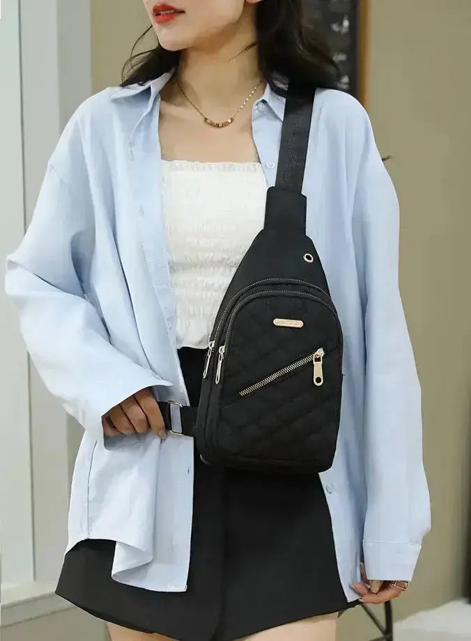 Simple chest bag & Gym bag small sling backpack, large capacity, waterproof, with headphone jack 1212 GALAXY BAGS
