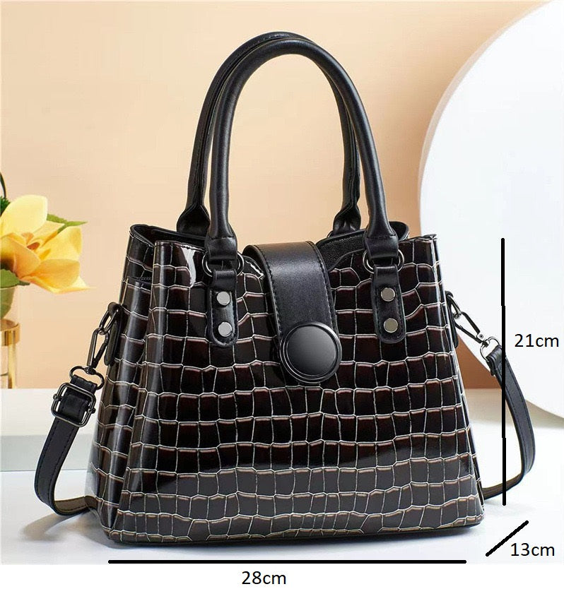 Black Purse Ladies Purse 6902-6 GALAXY BAGS