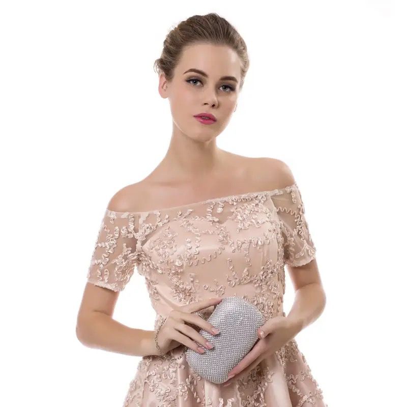 Golden Latest Stylo Bridal Clutch For Women 5002 GALAXY BAGS