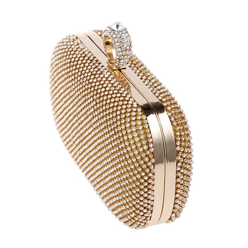 Golden Latest Stylo Bridal Clutch For Women 5002 GALAXY BAGS